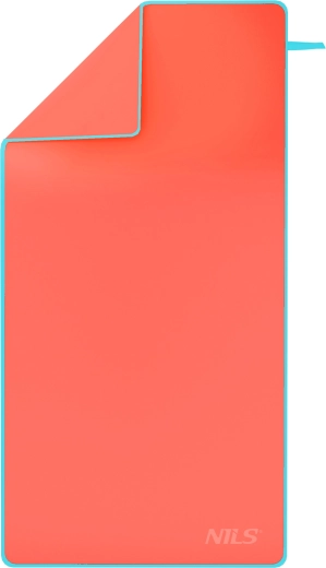 Mikrovlaknasta hitro sušeča brisa NILS Camp NCR11, koralna/turkizna