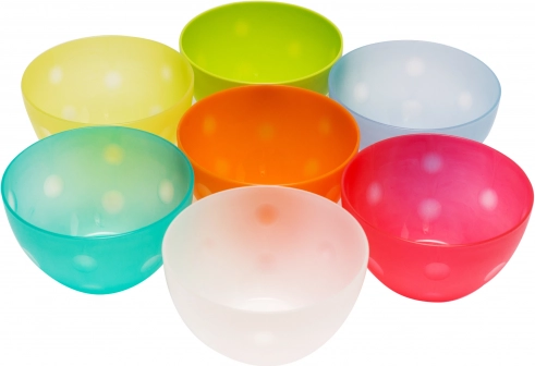Plastična kuhinjska posoda majhna 14 cm - mešanica barv