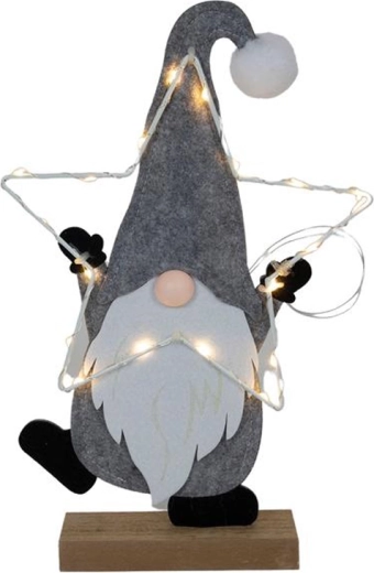 Polstena figurica Božiček 35 cm z LED lučkami