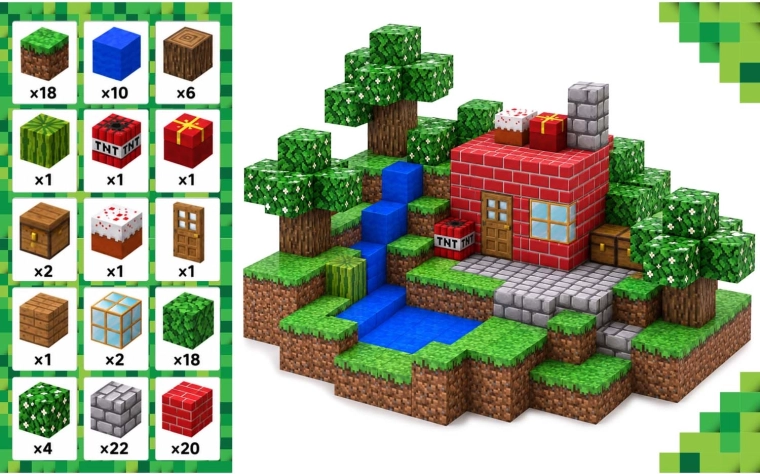 108 blocks for your own pixel world