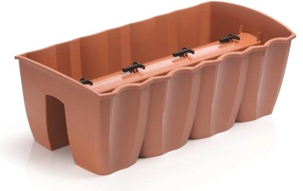 Korito za ograjo Crown 58 cm terakota