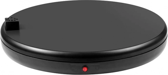 Vrtljiv predstavitveni stoj PULUZ 45 cm z vtičnico, črn