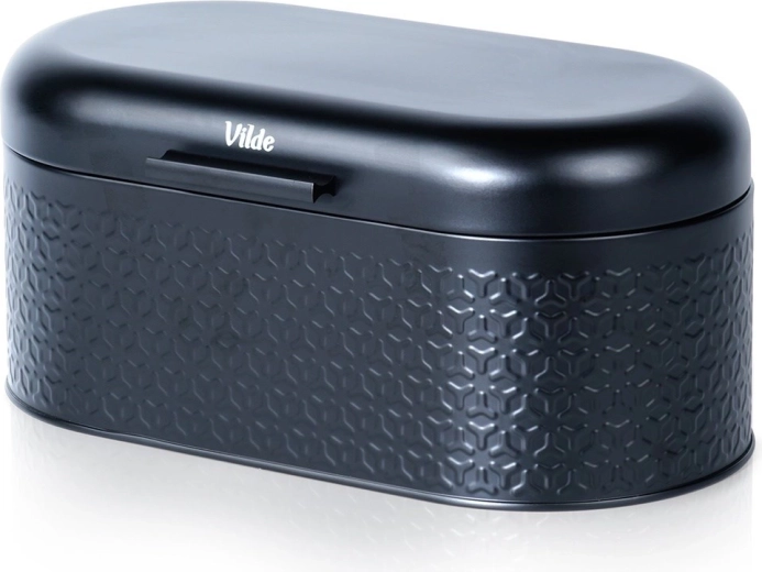 Jeklen škatel za kruh črn 34 × 20 × 15 cm Vilde