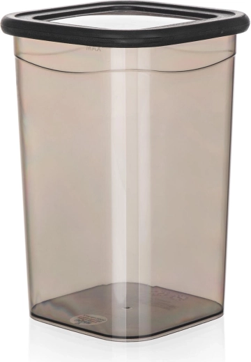 Kvadratna kuhinjska posoda LISSA 1,2 l, dimna