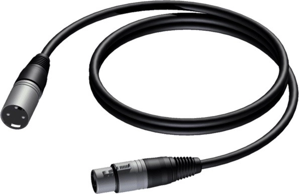 Simetrični mikrofonski kabel XLR moški – XLR ženski 3 m