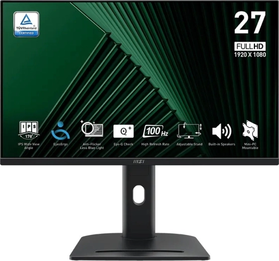 MSI Pro MP275PG 27" IPS Full HD monitor 100 Hz z ergonomskim stojalom