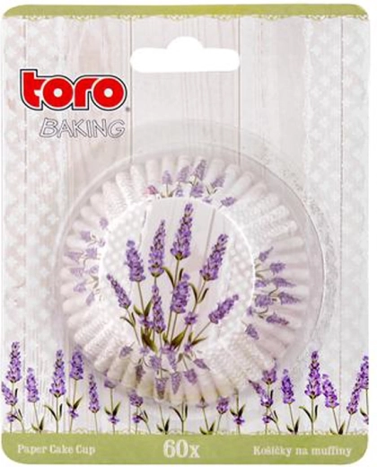 Papirnati košíčki za mafine TORO sivka, 60 kos