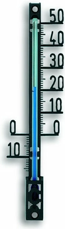 TFA zunanji analogni termometer iz plastike, črn, XS