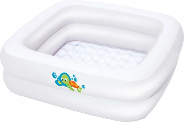 Bestway napihljiva otroška banjica in bazenček 2v1 BABY STEP 1-2-3 (86 × 86 cm)