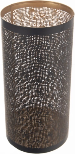 Kovinski svečnik črno-zlat 30 cm