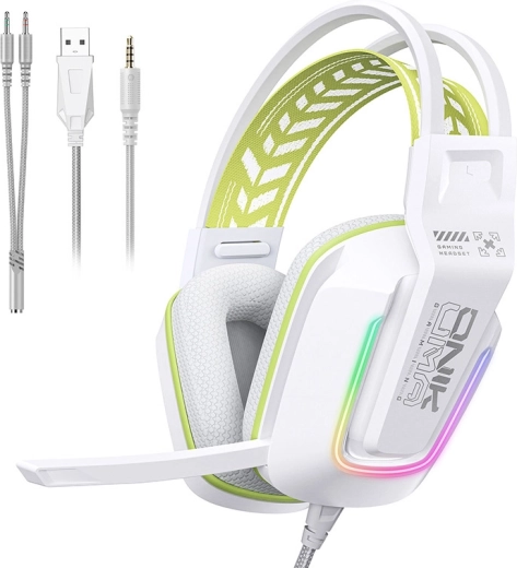 Igralne slušalke Onikuma X13 bele