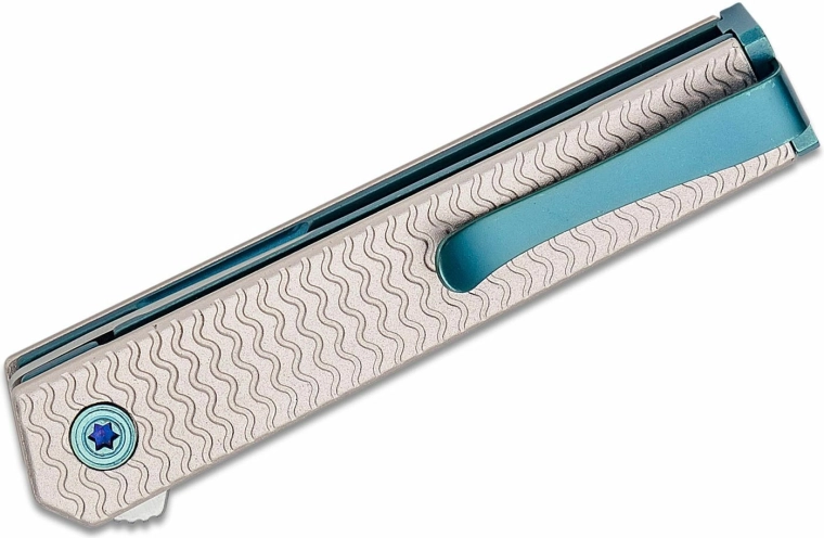 Teksturiran aluminijast ročaj in žepna sponka