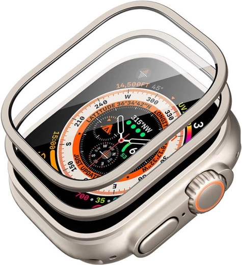 Zaščitni set za Apple Watch Ultra ESR 49mm (ohišje + steklo) (titan)