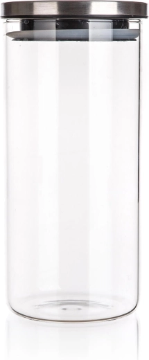 Steklena posoda FREIA 1,45 l z nerjavečim pokrovom
