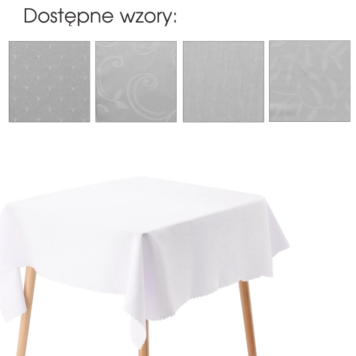 Bel poliesterski prt 140 × 220 cm