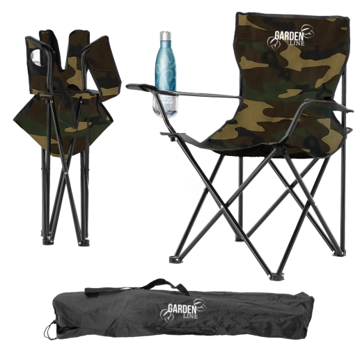 Zložljiv turistični in ribiški stol moro 50 × 50 × 80 cm