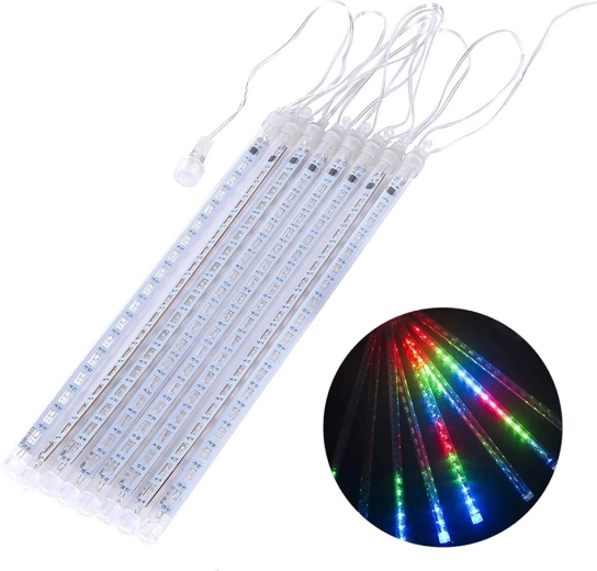 Solar LED Icicle String Lights