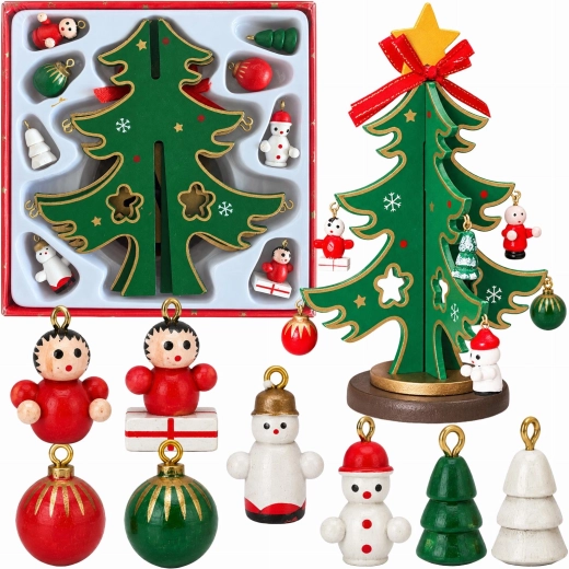 Wooden Christmas tree 17 cm - 1 piece
