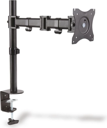 Namizni nosilec za monitor z roko in sponko, 1x do 27", 8 kg, vrtljiv in nagiben 360° (pivot)