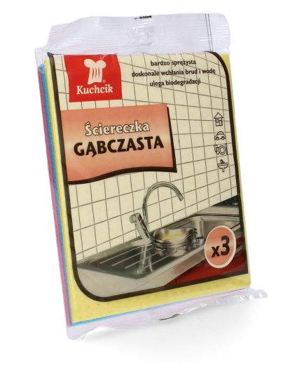 Gobaste krpe Kuchsik, 100 % celuloza, 3 kosi