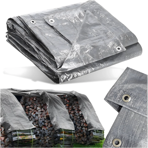 Univerzalna vodoodporna ponjava 4 × 6 m, 120 g/m², srebrna