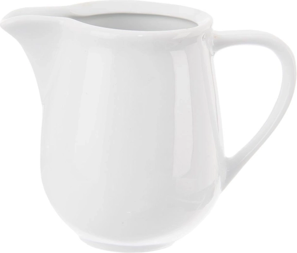 Porcelanast vrček za mleko Mona bel 260 ml