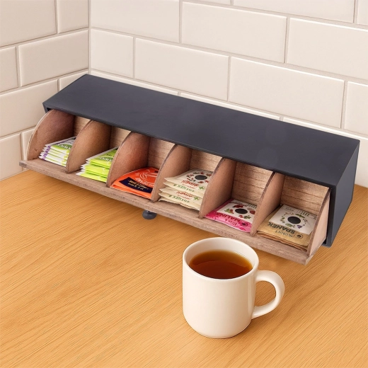 Pregledno shranjevanje do 6 vrst čajev