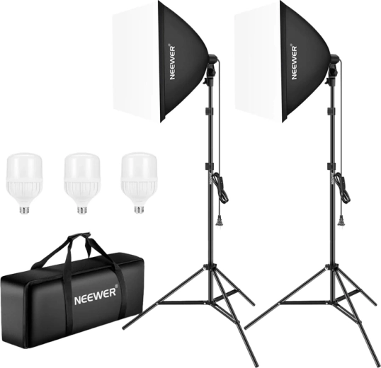 NEEWER NK200 studio lighting kit with softboxes