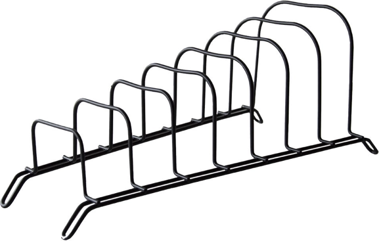 Stojalo za pokrovke 38 cm, črno