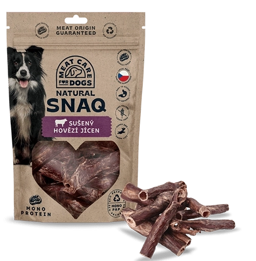 Dog Snaq sušen goveji požiralnik za pse 100 g