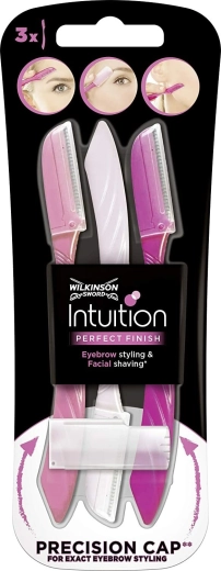 Wilkinson Intuition Perfect Finish oblikovalna britvica za obrvi 3 kosi
