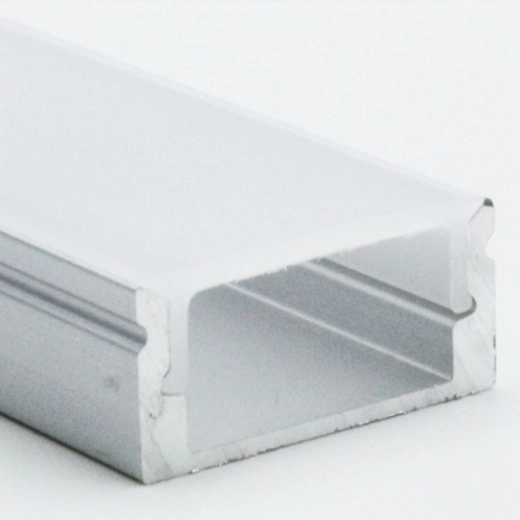 Solight aluminijasta letvica za LED trakove 1 m (17 × 8 mm) z mlečnim difuzorjem