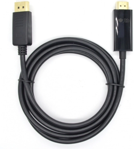 Kabel DisplayPort na HDMI 1,8m črn
