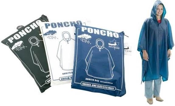 Otroški vodoodporni PVC dežni plašč s kapuco, moder