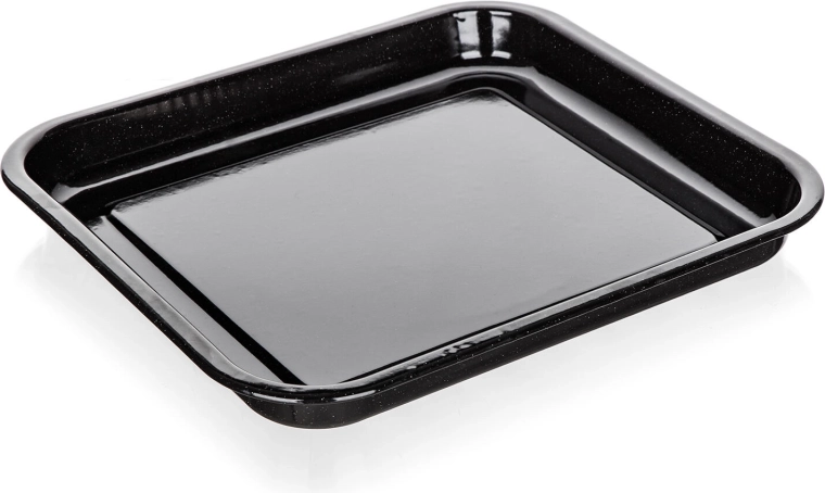 emajliran pekač 41 × 37 × 4 cm CULINARIA Black