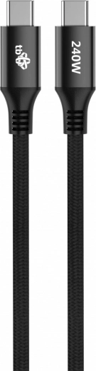 Polnilni in podatkovni kabel USB‑C – USB‑C 2 m, 240 W, črn