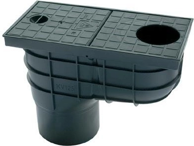 Lovilec strešnih vod DN 125, plast, črn