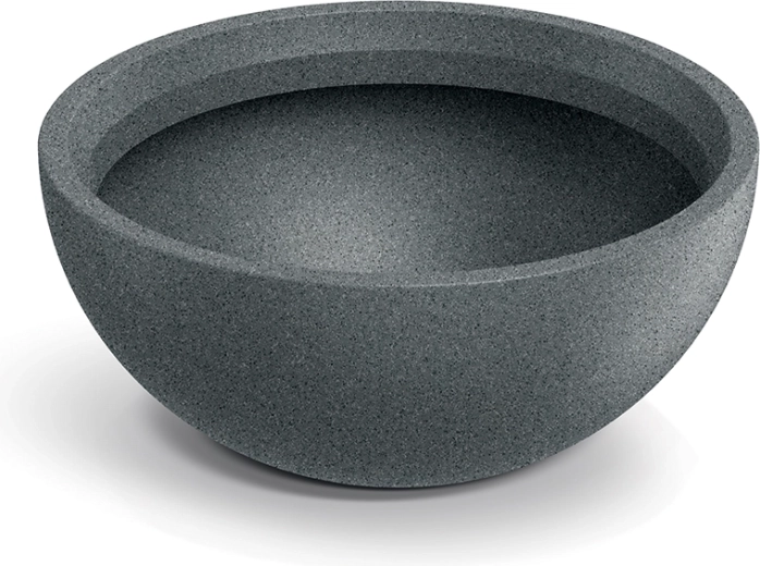 Cvetlični lonec Molio Bowl 38 cm v granitno sivi