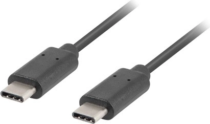Kabel USB-C na USB-C 2.0, 1 m, črn