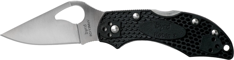 Byrd Robin 2 lahek žepni nož 6,4 cm, črn, FRN