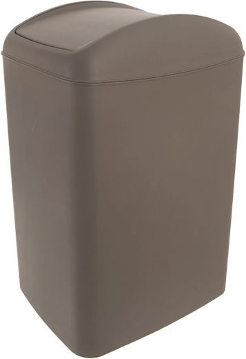 Koš za odpadke Waste z nihajnim (prekucnim) pokrovom 5 l rjav