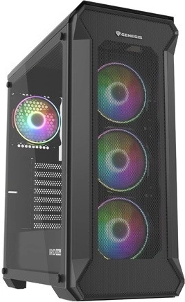 Genesis Irid 505 V2 ARGB midi tower s kaljenim steklom in USB 3.0
