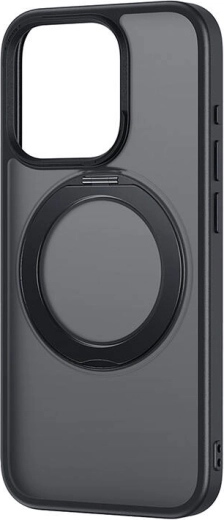 Baseus SkyRing magnetno ohišje s stojalom za iPhone 14 Pro Max + kaljeno steklo (črno)