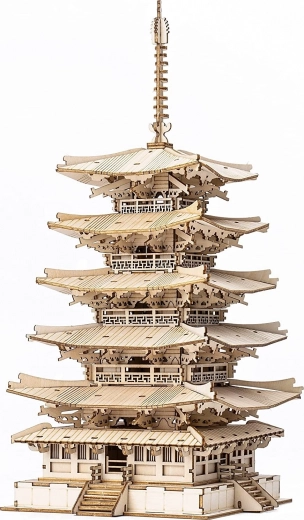 3D lesena sestavljanka petnadstropna pagoda