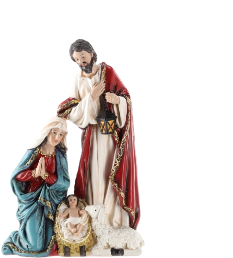 Betlehemska figurica Sveta družina (rojstvo Jezusa) – 1 kos