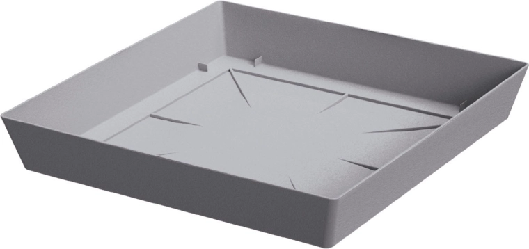 Podstavek za cvetlični lonec LOFLY Square 24,5 cm sivi kamen