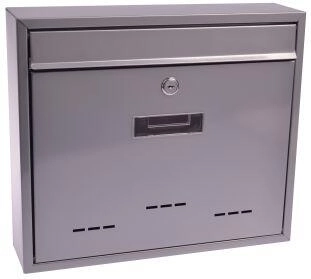 Poštni nabiralnik RADIM, 360 × 310 × 90 mm, siva