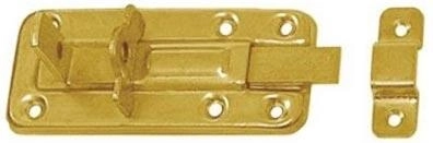 Zapahec z možnostjo zaklepanja z visečo ključavnico 100 × 40 × 1,0 mm, rumeno pocinkano jeklo