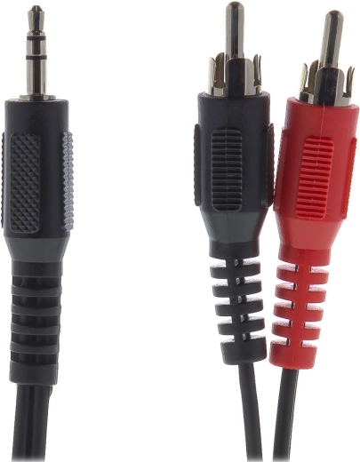 Sencor avdio kabel 3,5-mm vtič na 2× RCA, 2 m