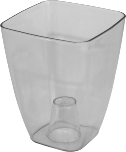 Prozoren kvadraten ovitek za orhideje 13 cm